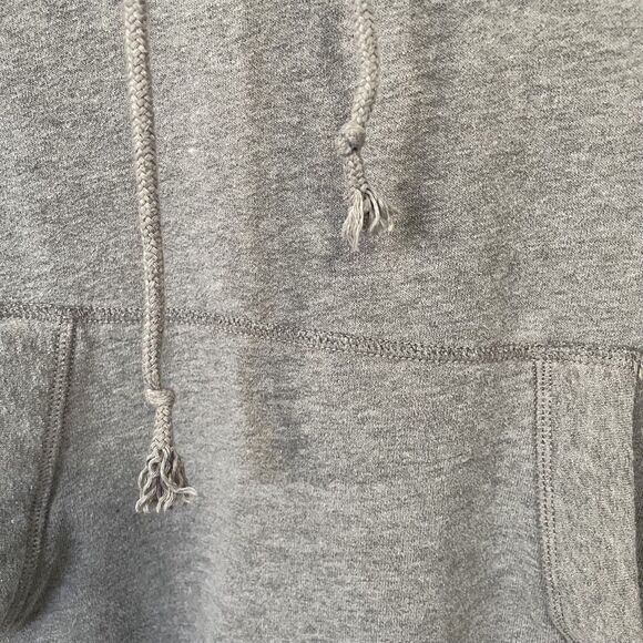 Abercrombie & Fitch Soft A&F Fleece Hoodie Mens XS Gray Embroidered Spellout - Picture 7 of 9